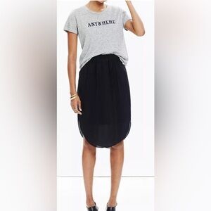 Madewell - lined Silk Island midi Skirt